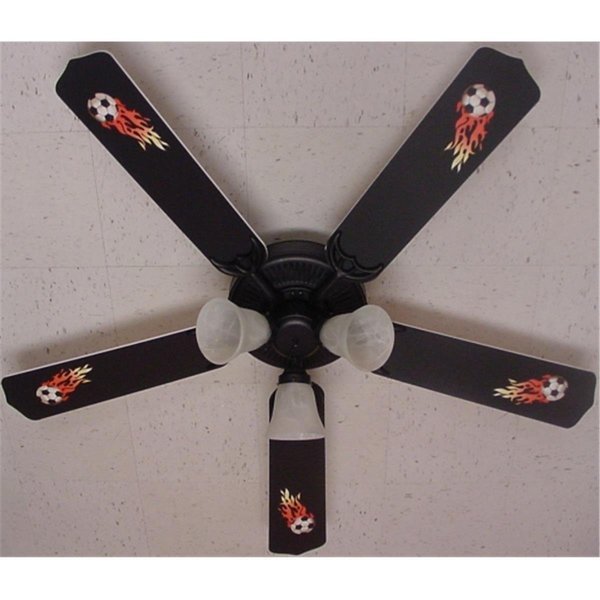Flaming Soccer Balls Ceiling Fan 52 in., Lightitup, Mfr#: LI2210000